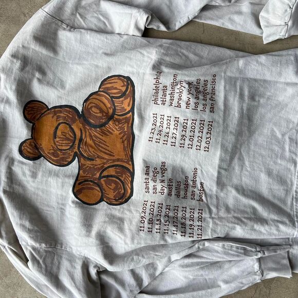 Baby Keem Melodic Tour 2021 long sleeve tee Mens size S y2k RARE - Picture 3 of 3